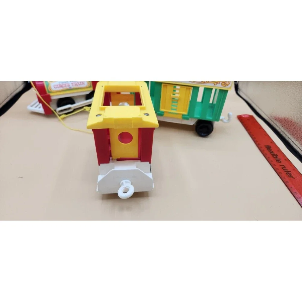 Vintage 1973 Fisher Price Little People Play Family Circus Train 991